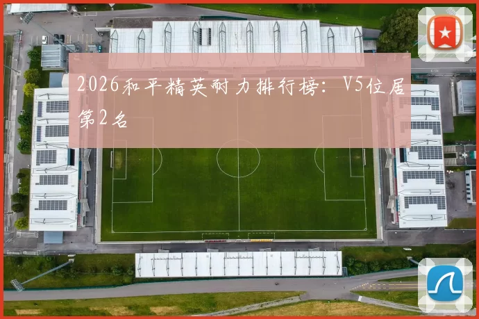 2026和平精英耐力排行榜：V5位居第2名